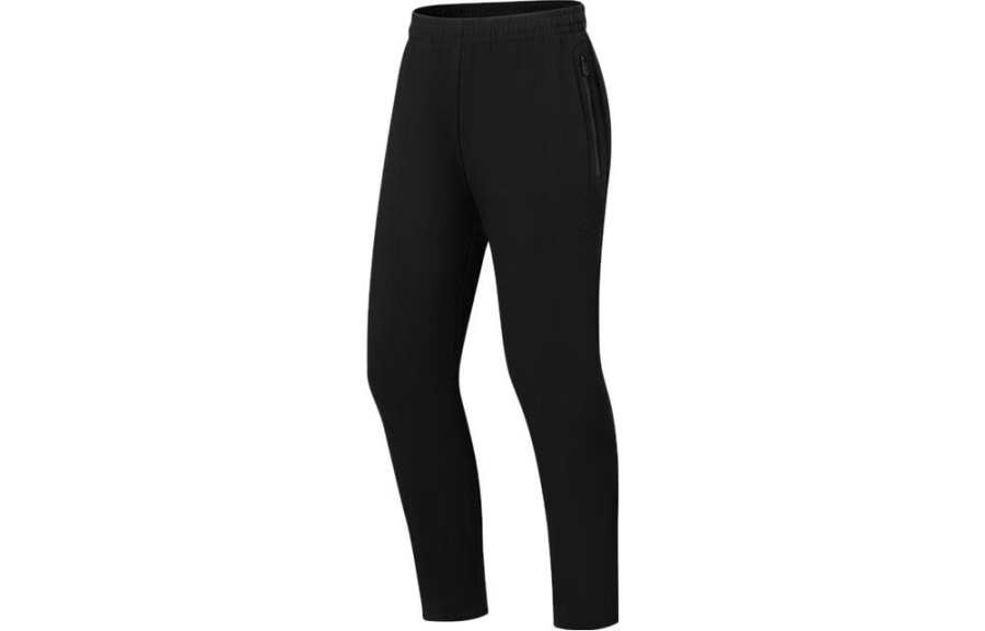 Li-Ning Li Ning Fitness Series Knitted Sweatpants Men's Black Moderate Straight Fit Pants