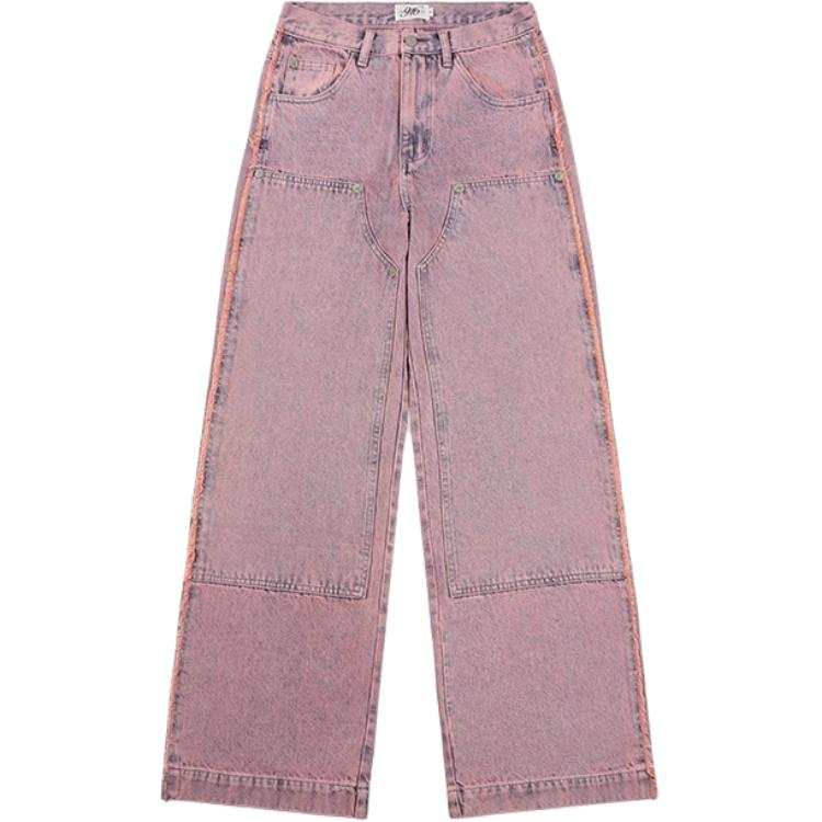 GOOD BAI 916 Jeans Unisex Pink/Blue Moderate Straight Fit Pants