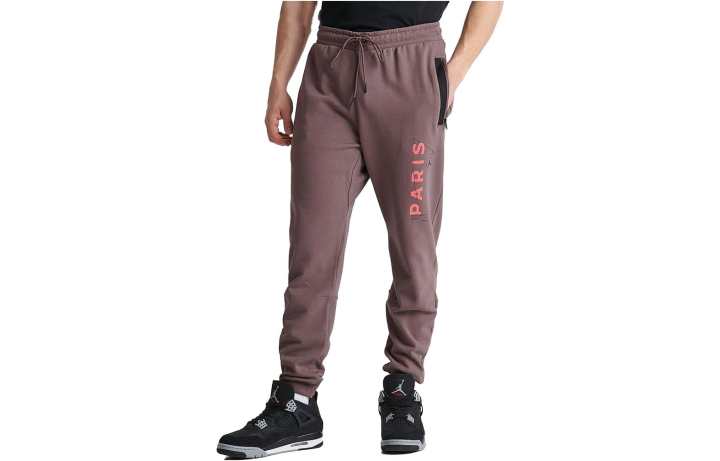 Jordan Jordan Knitted Sweatpants Men's Dark Red Moderate Cuffed Pants