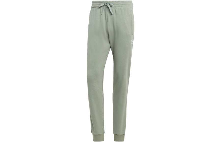Adidas Originals ESSENTIALS Knitted Sweatpants Men's Dusty Green Moderate Cuffed Pants