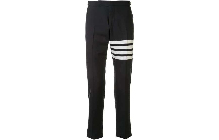 THOM BROWNE THOM BROWNE 4 Bar Striped Slim Cut Trousers
