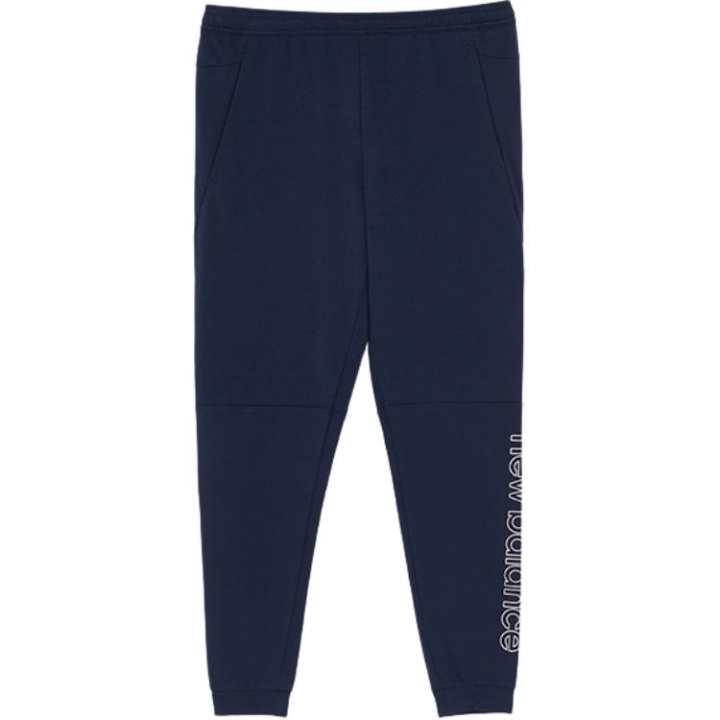 New Balance New Balance Knitted Sweatpants Men's Marine Blue Moderate Cuffed Pants