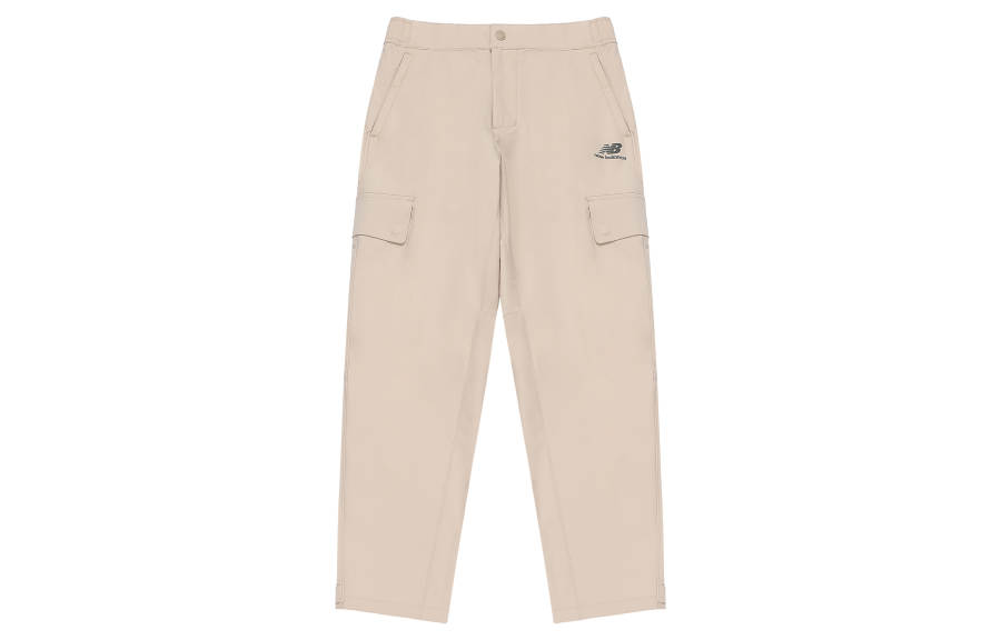New Balance New Balance Casual Pants Unisex Beige Moderate Straight Fit Pants