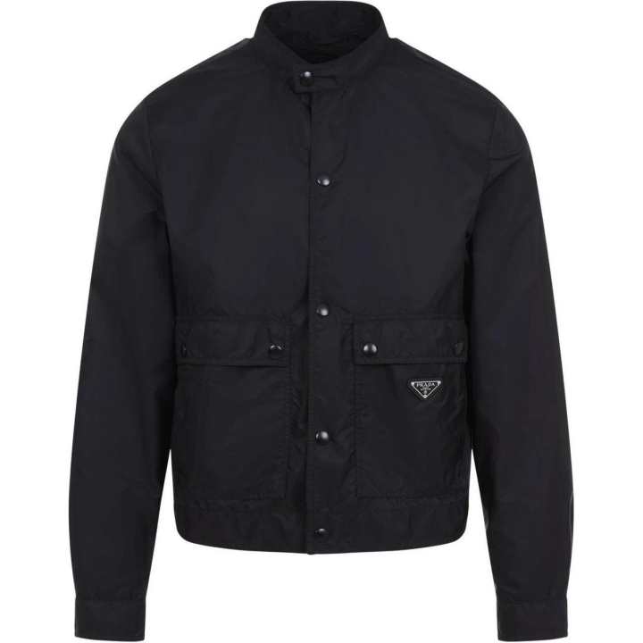 PRADA PRADA Logo Plaque Long Sleeved Jacket