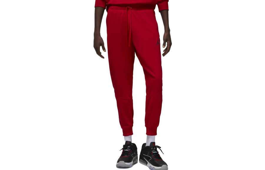 Jordan Jordan Sport Knitted Sweatpants Men's Gym Red Moderate Cuffed Pants
