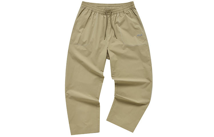 FILA FUSION Casual Pants Men's Cloud Khaki Moderate Straight Fit Pants