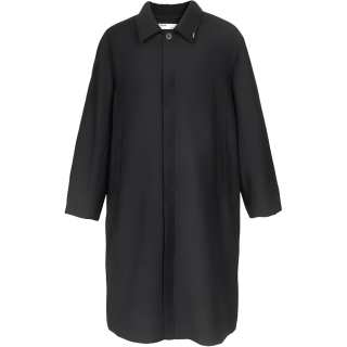 C2H4 Trench Coats Men's Black Lapel Moderate