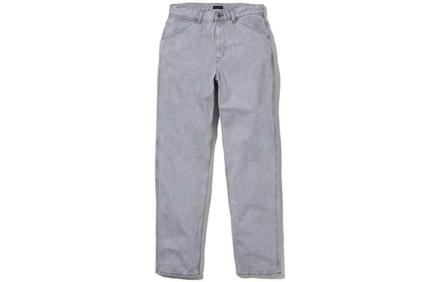 UNIQLO Jeans Unisex Light Gray Moderate Straight Fit Pants