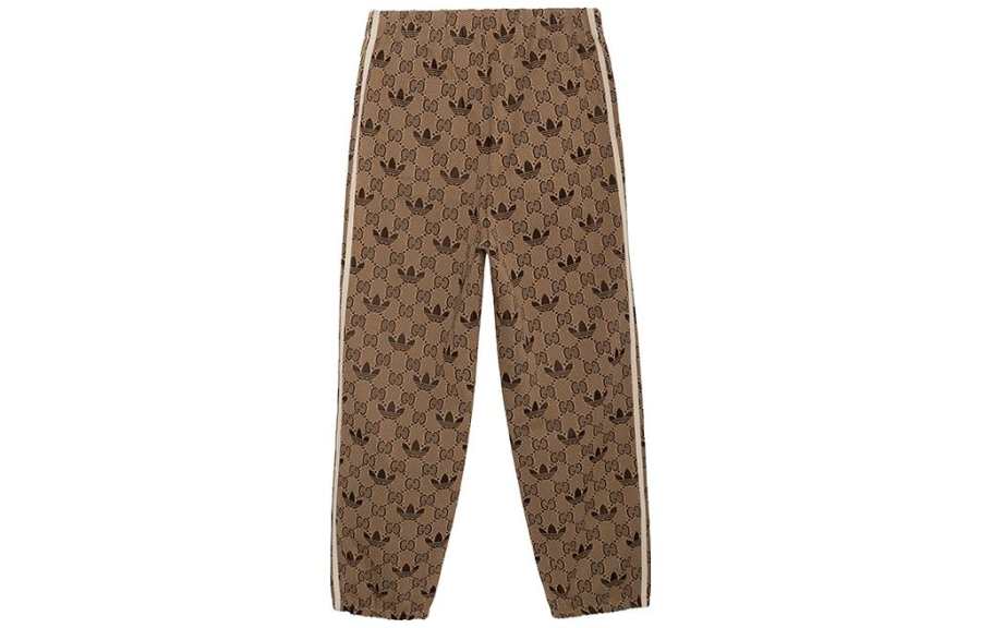 GUCCI x Adidas Originals SS23 Knitted Sweatpants Men's Ebony