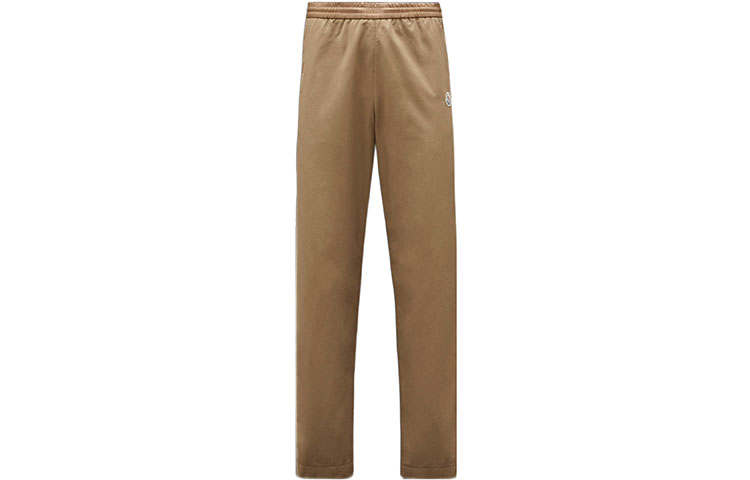 Moncler Casual Pants Men's Brown Moderate Straight Fit Pants