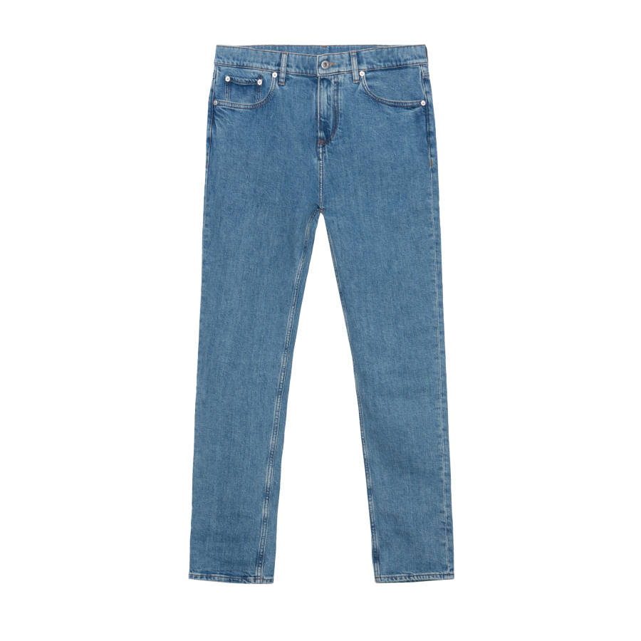 Burberry 【Previous Season】logo-patch mid-rise straight-leg jeans