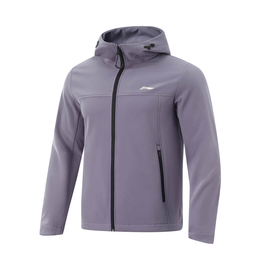 Li-Ning Li Ning Lotus Leaf Trench Coat Men's Crow Gray Purple