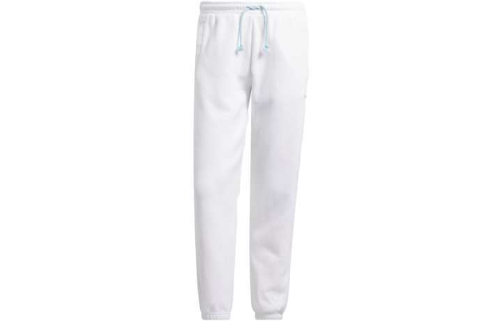 Adidas Adidas Knitted Sweatpants Men's White Moderate Cuffed Pants