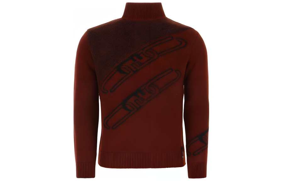 FENDI FW22 Sweater Men's Burgundy