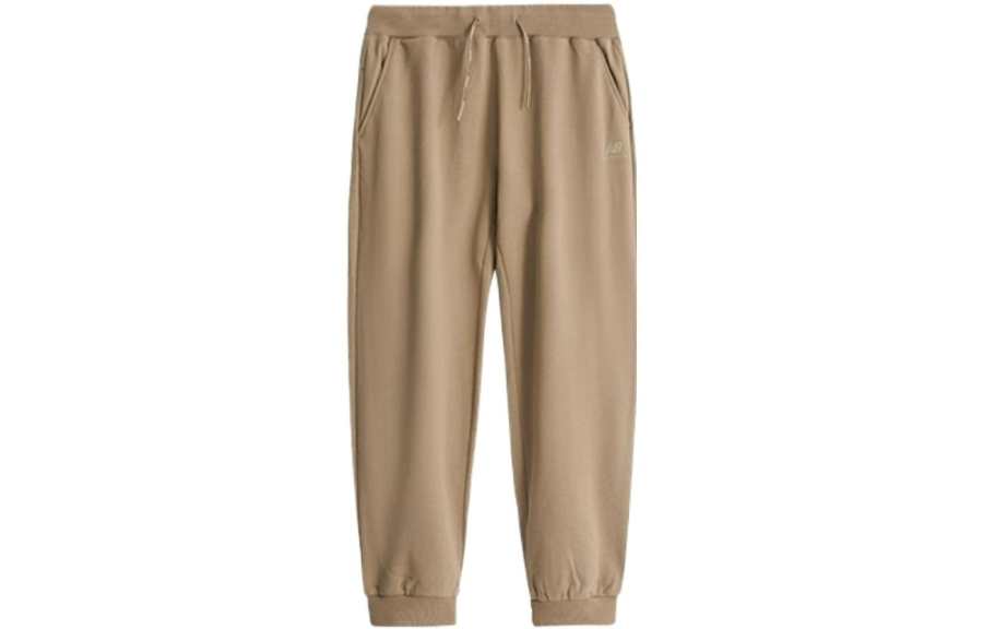 New Balance New Balance Knitted Sweatpants Men's Beige Moderate Cuffed Pants