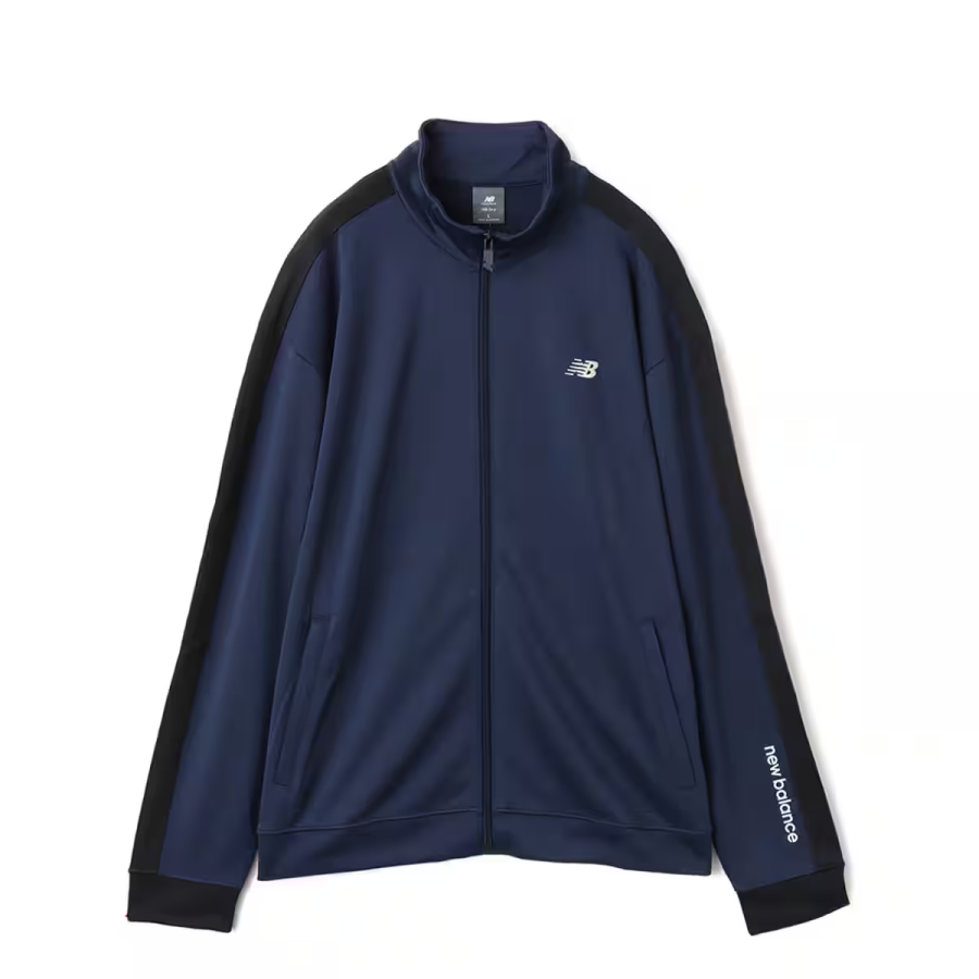 New Balance New Balance SS25 Knit Track Jacket Unisex Marine Blue