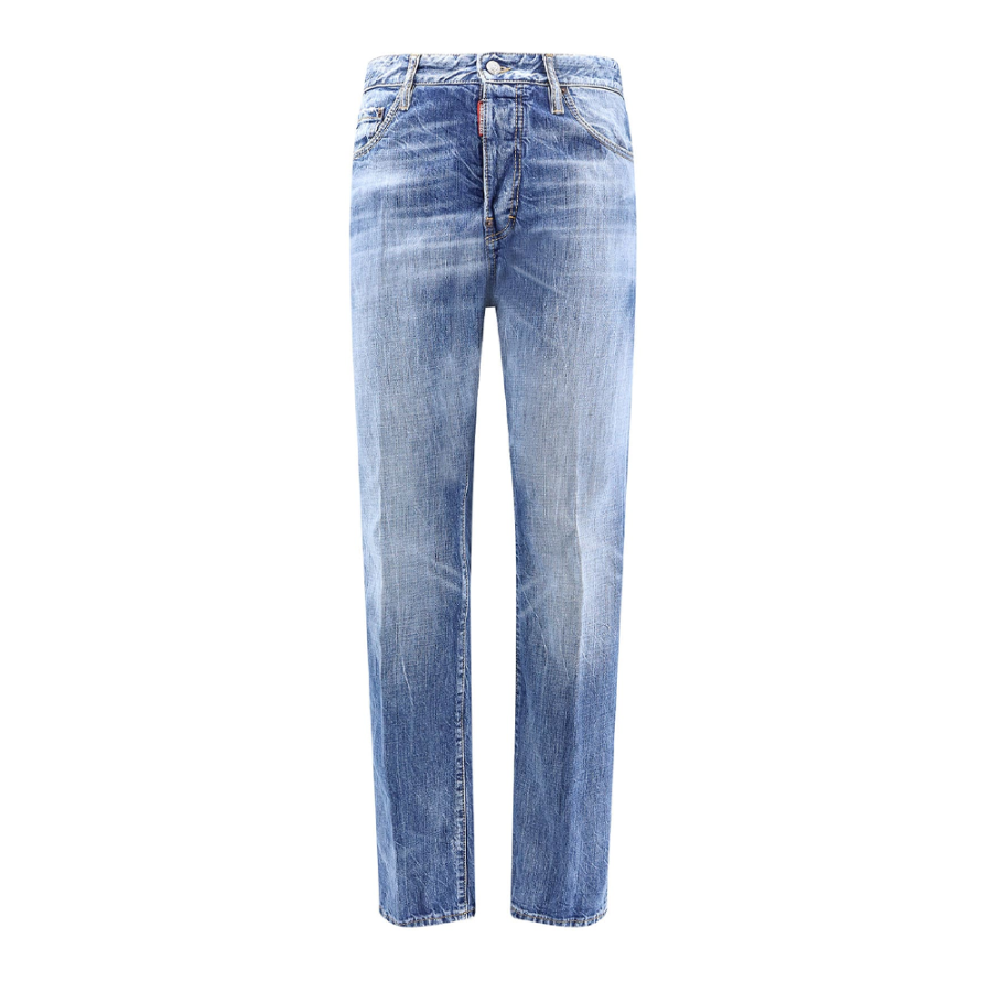 DSQUARED 2 Dsquared2 Washed Straight Leg Jeans
