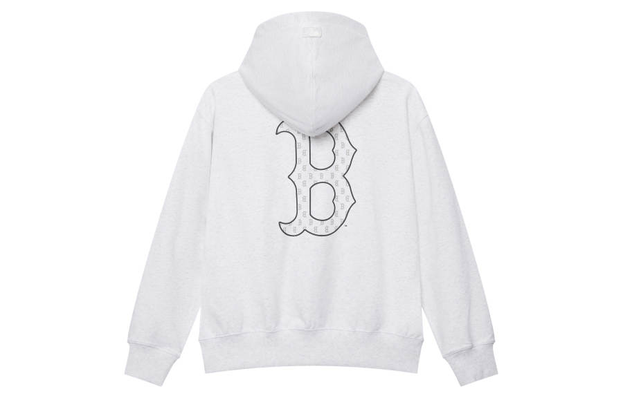 MLB MLB MONOGRAM Collection Boston Red Sox SS25 Sweatshirt Unisex Light Heather Gray