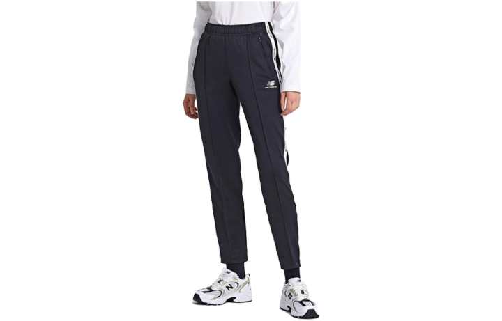 New Balance New Balance Knitted Sweatpants Men's Black Moderate Cuffed Pants