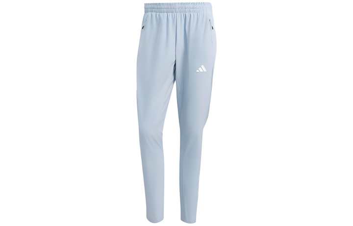 Adidas Adidas Knitted Sweatpants Men's Blue Moderate Tapered Pants