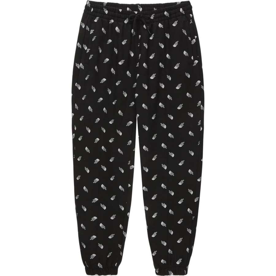THE NORTH FACE Knitted Sweatpants Men's Black Moderate Cuffed Pants