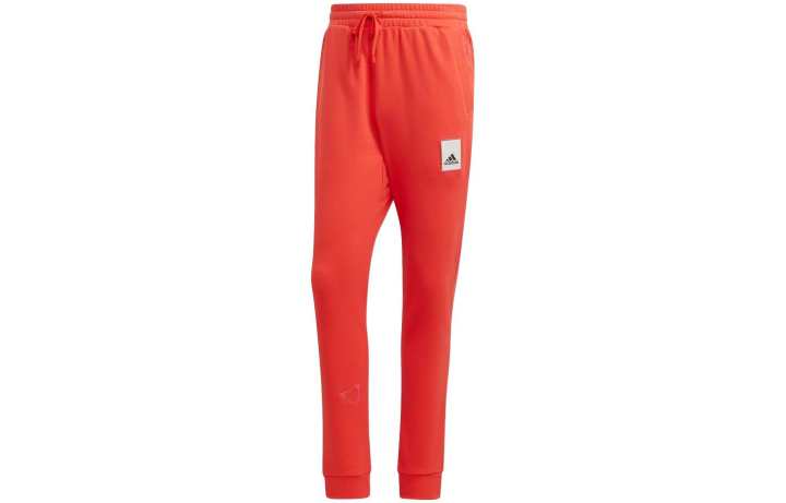 Adidas Adidas Knitted Sweatpants Men's Bright Red Moderate Cuffed Pants