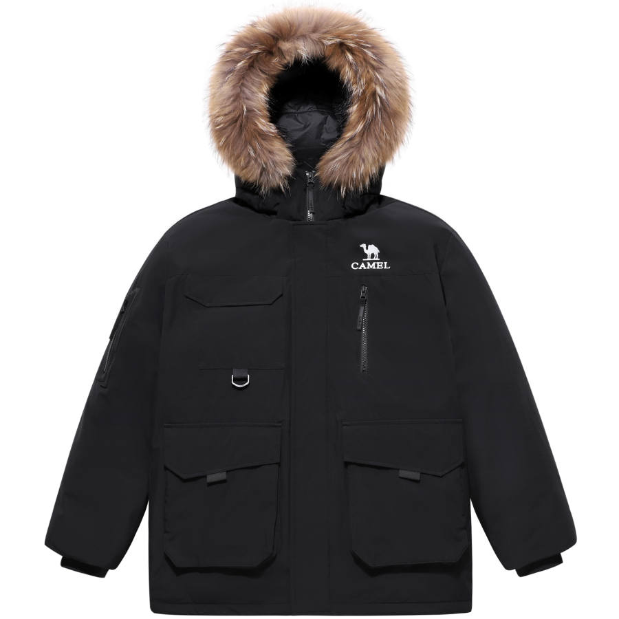 CAMEL CAMEL Warm Fleece Collection Down Jacket Unisex