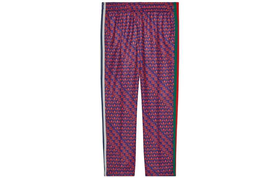 GUCCI X Adidas Double G And Trefoil Print Sweatpants