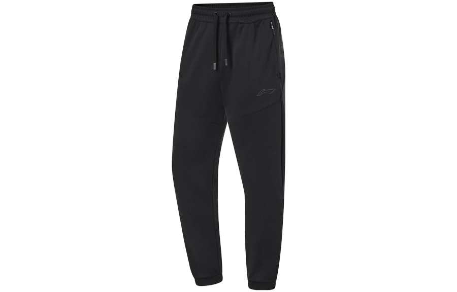 Li-Ning Li Ning Professional Basketball Collection Knitted Sweatpants Men's Black