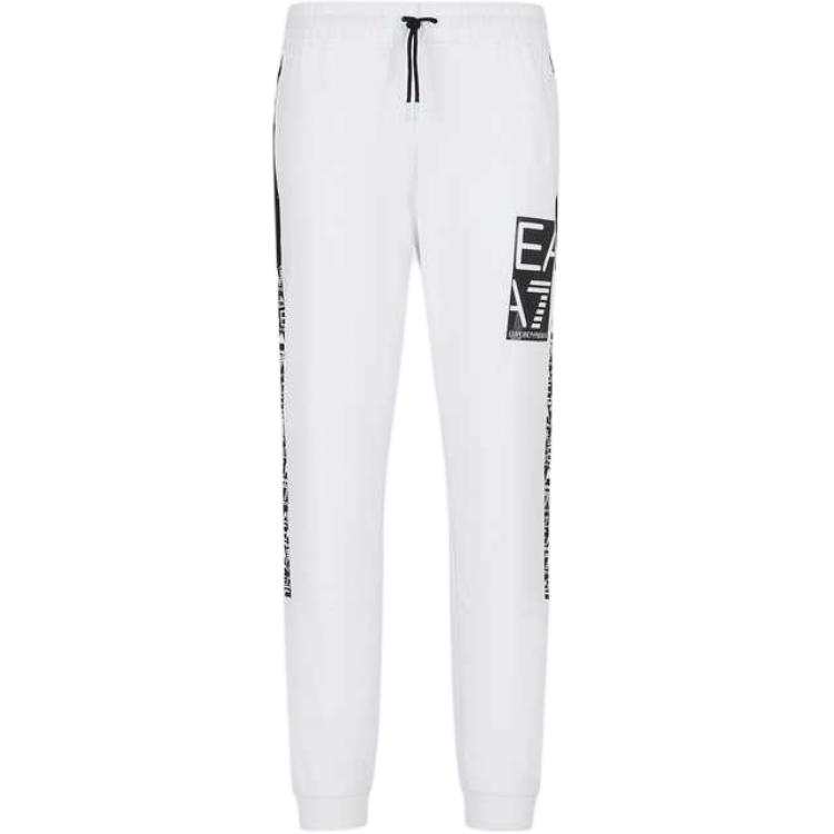 EMPORIO ARMANI EA7 SS23 Knitted Sweatpants Men's White