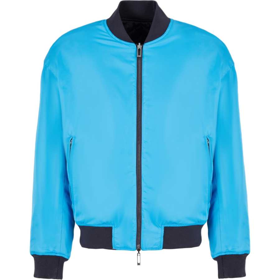 EMPORIO ARMANI Chevron Quilted Zipped Reversible Jacket