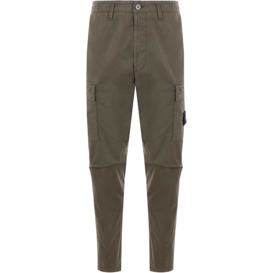 Stone Island Compass-badge slim-cut cargo trousers