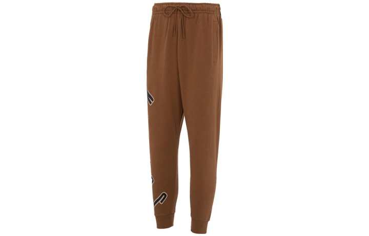 Jordan Jordan Flight MVP Knitted Sweatpants Men's Brown Moderate Cuffed Pants