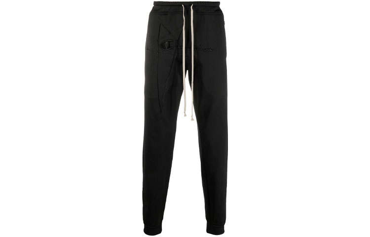 RICK OWENS RICK OWENS/RO x Champion FW21 Casual Pants Men's Black
