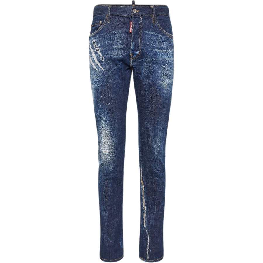 DSQUARED 2 Dsquared2 Dark Cb Wash Cool Guy Distressed Jeans