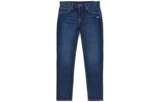 Lee Jeans Men's Dark Blue Moderate Tapered Pants