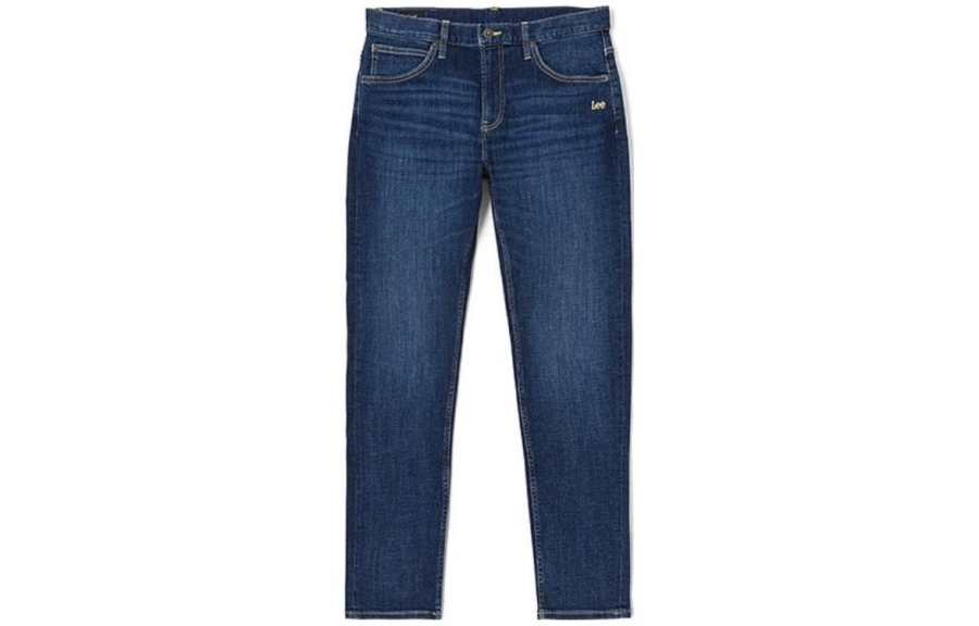 Lee Lee Jeans Men's Dark Blue Moderate Tapered Pants