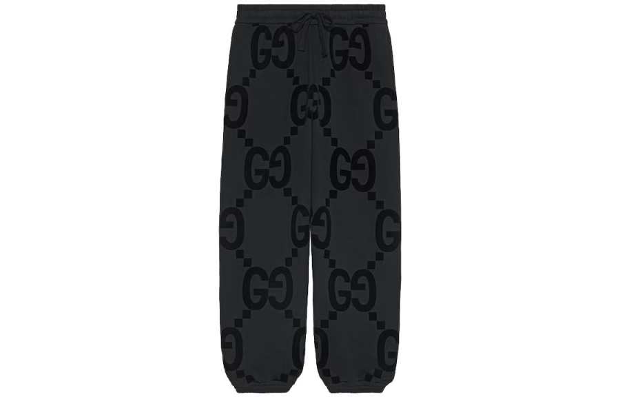GUCCI SS24 Knitted Sweatpants Men's Black
