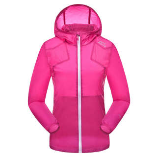 ALPINT MOUNTAIN Jackets Unisex Rose Red Hooded Thin Other