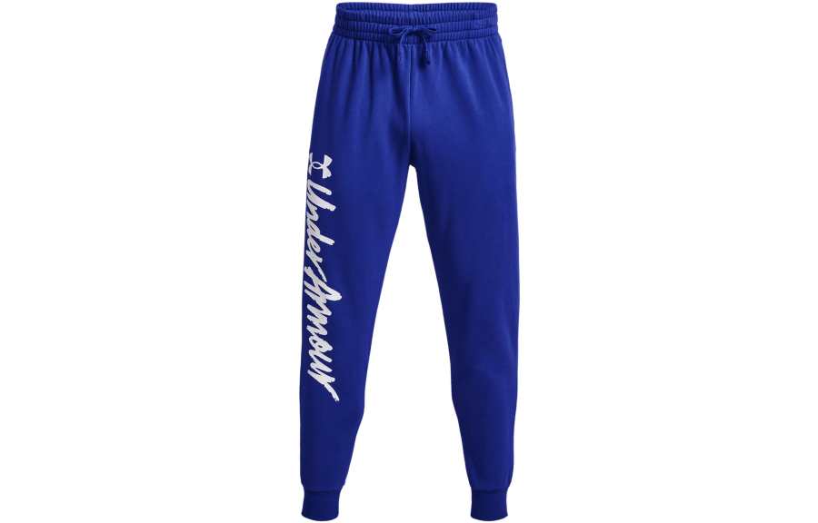 Under Armour Under Armour Rival Knitted Sweatpants Men's Blue Thickened Cuffed Pants