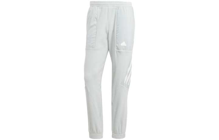 Adidas Adidas Knitted Sweatpants Men's Silver Moderate Cuffed Pants