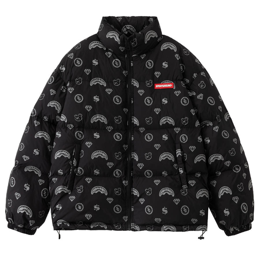 SPRAYGROUND SPRAYGROUND Down Jackets Unisex Stand Collar Thickened