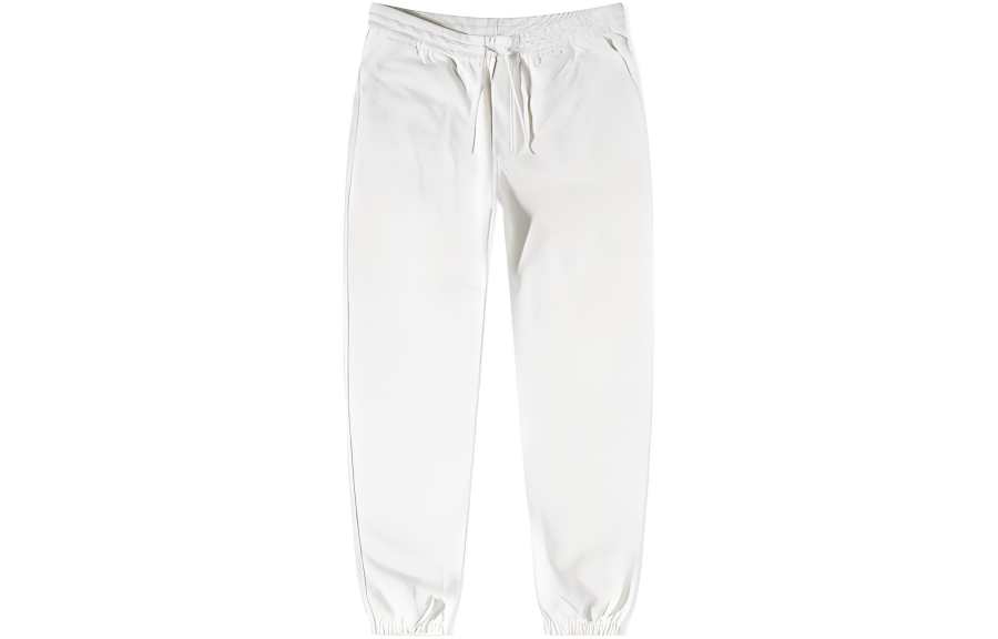 Y-3 Y 3 Knitted Sweatpants Men's White Moderate Cuffed Pants