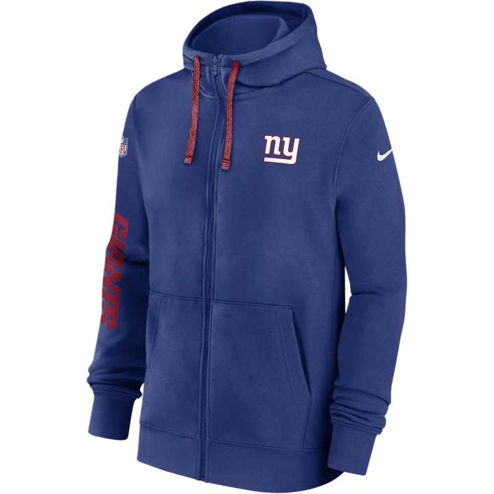 Nike Nike New York Giants Sideline Team Issue Club Men's Nike Full Zip Hoodie
