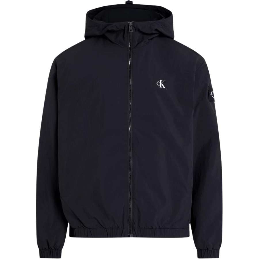 CALVIN KLEIN Trench Coat Europe Version Men's Black