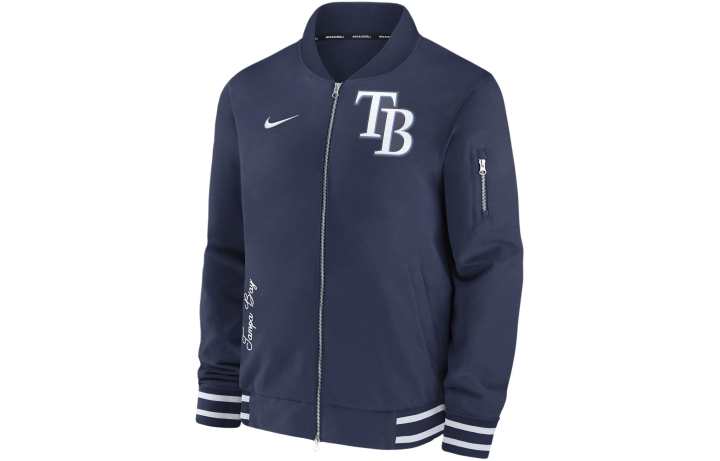 Nike Nike Tampa Bay Rays Authentic Collection Men's Nike Mlb Full Zip Bomber Jacket