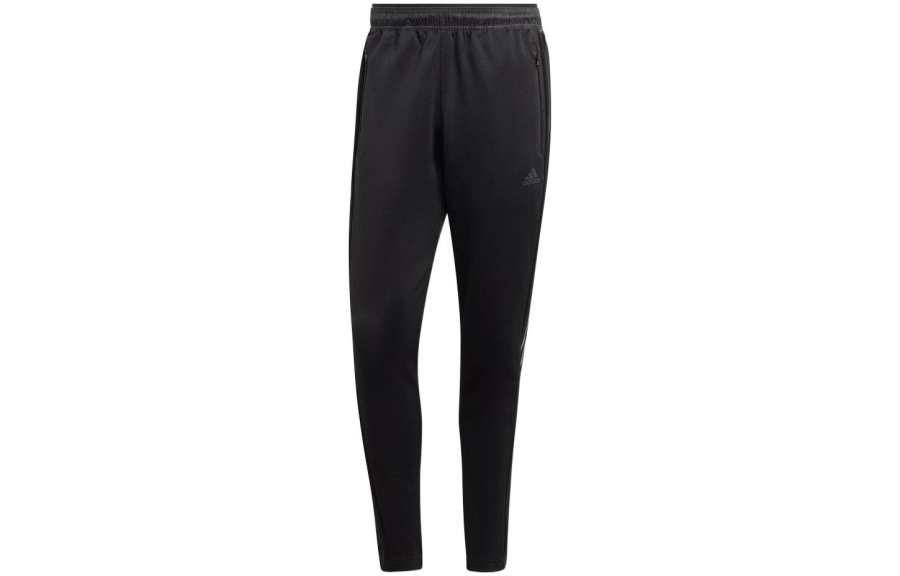 Adidas Adidas Sportwear Knitted Sweatpants Men's Black Moderate Straight Fit Pants