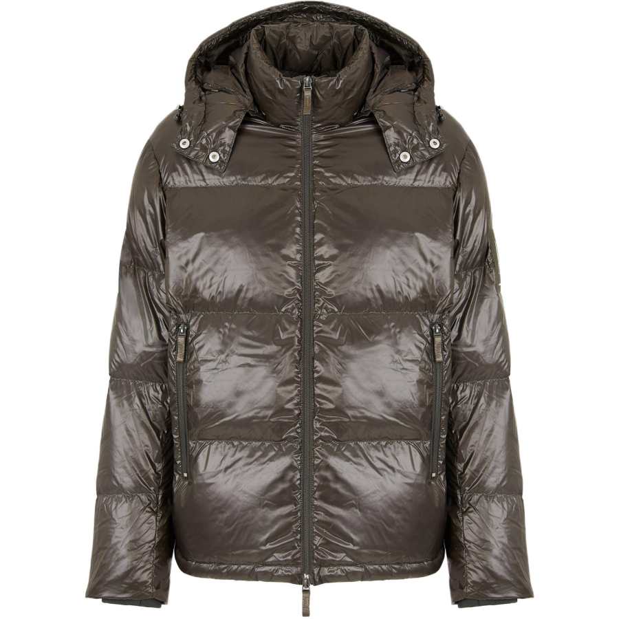 ARMANI EXCHANGE ARMANI EXCHANGEAE FW24 Down Jacket Men's Brown Green
