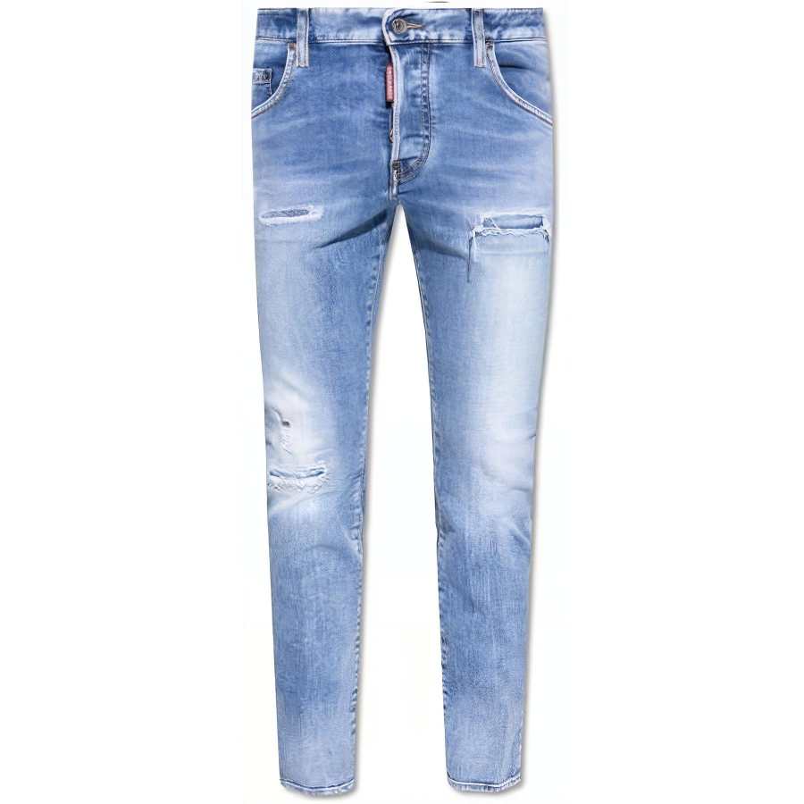 DSQUARED 2 Dsquared2 Mid Rise Distressed Skinny Jeans