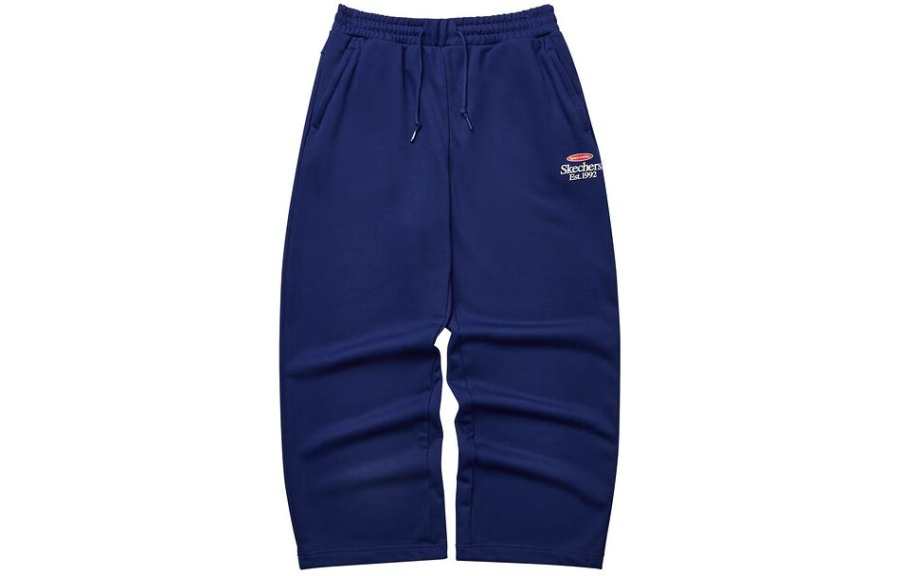 Skechers Colorful Knitted Sweatpants Unisex Ocean Cave Blue